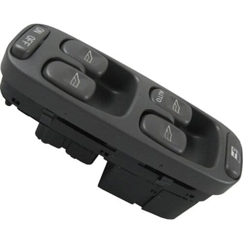 Electric Power Window Lifter Lock - Mirror Master Control Console Switch, Front Left Driver Side for Volvo S70 1998 1999 2000