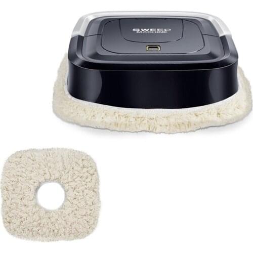 Rechargeable Automatic Robot Vacuum Cleaner Floor Electric Mop Machine er for Home Electric Vacuum Cleaners Black