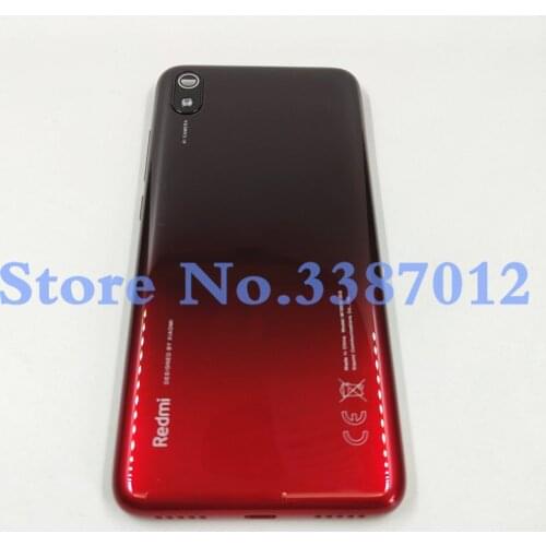 For Xiaomi Redmi 7A Plastic Rear Door Housing Battery Cover Back Case With Camera Lens + Side Buttons
