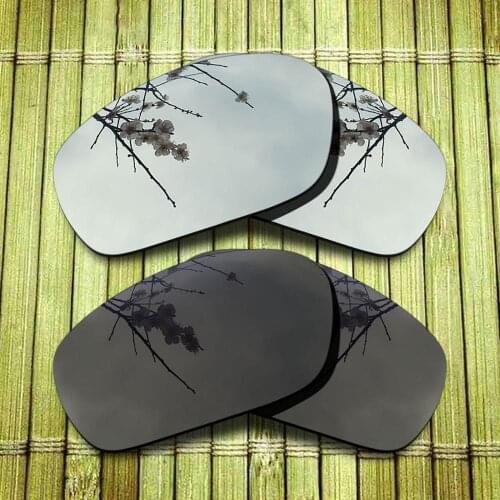 Polarized Replacement Lense For-Oakley Jawbone Sunglasses Frame True Color Mirrored Coating - Chrome&Black Combine Options