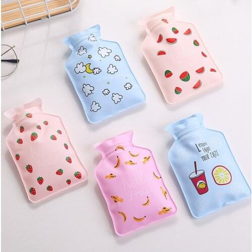 Portable Mini Hot Water Bottle Cute Cartoon Hot Water Bottle Warm Water Bottles Winter Warming