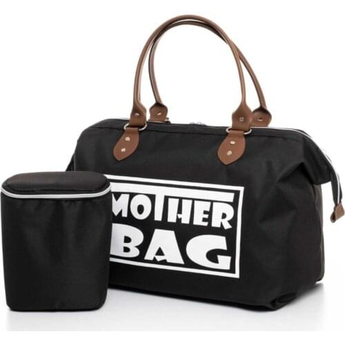 Luxury Unisex Black Mother Baby Care Backpack Large Capacity Bag Mother Baby Multi-Function Waterproof Travel Bags