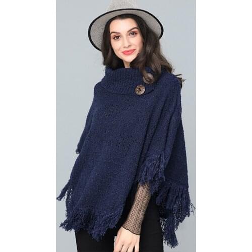 Mingjiebihuo New fashion warm and comfortable scarf thick autumn winter tassel wild slim outdoor holiday irregular poncho