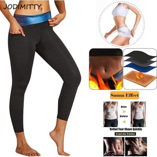 Jodimitty Body Shaper Slimming Pants Sweat Sauna Pants Women Waist Trainer Tummy Hot Thermo Sweat Leggings Fitness Workout