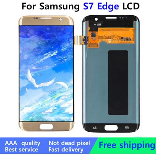 Coreprime Replacement with Frame For SAMSUNG GALAXY S7 Edge G935 G935F LCD Display Touch Screen Digitizer Assembly+Tools