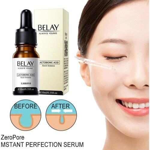 Bioaqua Serum Facial Acido Hialuronico Whitening Cream Zero Pore Lactobionic Acid Essence Anti-Aging Wrinkle TSLM1