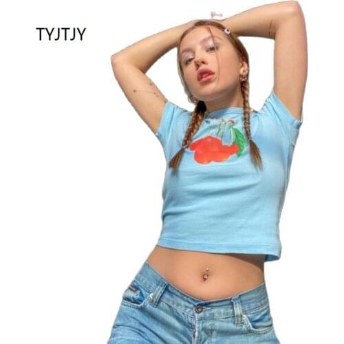 TYJTJY Women's Cropped T-shirts