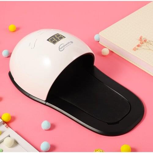 48W 30/60/99s Shoe Style UV Lamp For Nail Feet Toe Finger Gel Polish Varnish 30 Bead Sun Lights LED Dryer