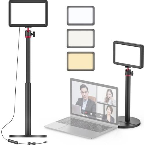 VIJIM K5 Desktop Live Stream Light LED Light Panel With Light Stand 3200k-6500k Photography Studio Light Lamps Fill Light