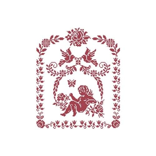 Fishxx Cross Stitch A860 cartoon [Plain Angels]cotton thread and cloth , water-soluble,100% accurate,11CT,embroidery