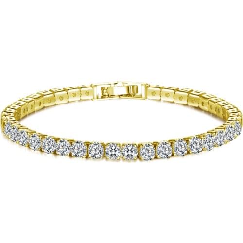 Tennis Bracelets For Women Pave Green Blue Cubic Zirconia Bangle Iced Out Crystal Wedding Jewelry