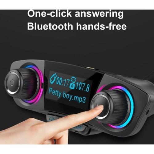 Car MP3 Cigarettes Lighter Player Bluetooth Receiver U Disk TF Card Black Mobile Phone Handsfree Car FM Transmitter for Vehicle