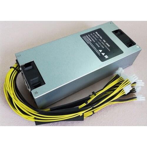 1800W high power single channel power supply 6PIN*10 Antminer dual fan single 12V-150A antminer S9 S7 L3 DASH miner pow