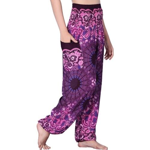 NORMOV Pants Fashion Women High Waist Mandala Printed Harem Autumn Bohemian Pantalon Femme Bloomers Plus Size Trousers 6 Colors