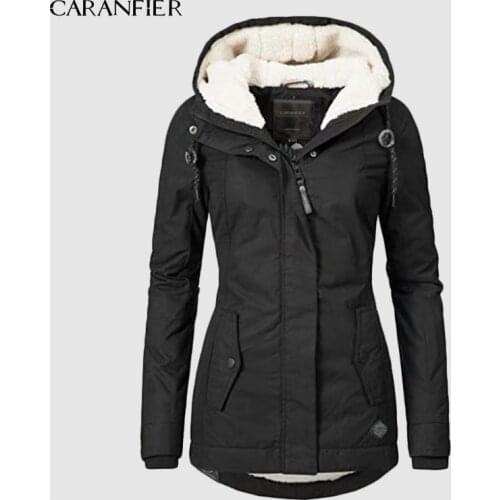 Женские утепленные куртки CARANFIER China At AliExpress