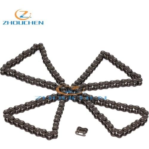 25H Sprocket Chain 146 Links With Spare Master Link For 47cc 49cc 2 Stroke Dirt ATV Quad 4 Wheeler Pocket Bike Mini Moto