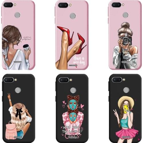 For Xiaomi Redmi 6 Case Phone Stand Holder Soft Cute Back Cover for Xiomi Redmi6 Redmi 6 Case Bumper Xiaomi Redmi 6 Cover Fundas