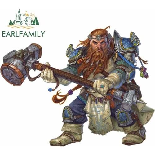 EARLFAMILY 13cm x 10.2cm For Monster Car Stickers Car Accessories Decal DIY Cartoon Graphics Vinyl Material For JDM SUV RV