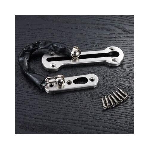 Hot Thickness Stainless Steel Anti-theft Door Buckle Door Lock Chain Hotel Chain Hotel Door Bolt Anti-theft Door Safety Chain
