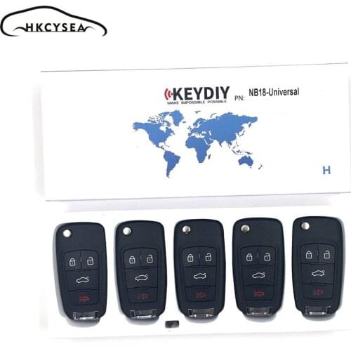 HKCYSEA 5PCS/LOT KEYDIY NB18 Universal Multi-functional Remote Key for URG200/KD900/KD200 Key Programmer