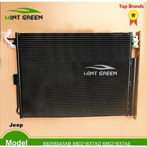 For free shipping ac condenser for Car Jeep Grand Cherokee Wrangler 3.6 1C4RJFAG 55038003AE 68058043AB 68021637AD 68021637AE