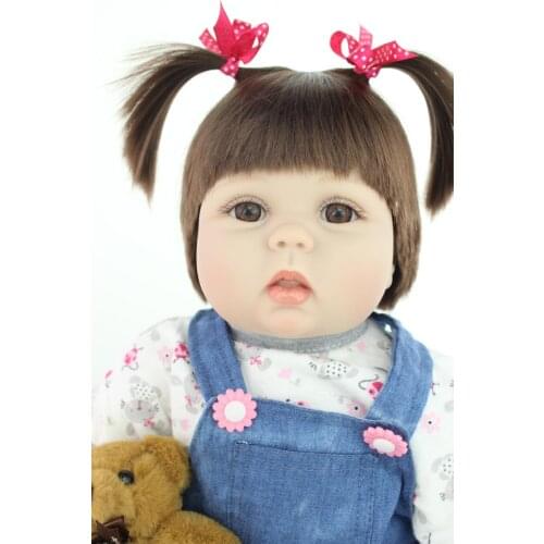 55cm silicone reborn dolls for girls toys bebe alive bonecas reborn kids toys birthday gift