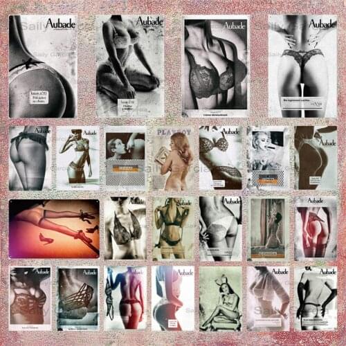 Hot Girls Vintage Poster Metal Tin Signs Bar Club Casino Pub Home Decor Eat Me Wall Art Painting Pin-up Girl Retro Plaque