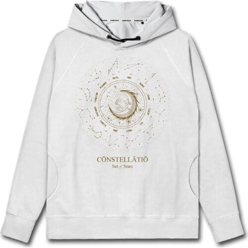 Constellation Art Twelve Constellations mens hoodies fashion clothing white sports streetwear pullovers men autumn clothes