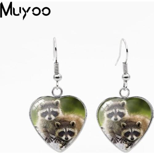 New Arrival Funny Hedgehog Mouse Rabbit Raccoon Donkey Animals Fish Hook Earring Handmade Heart Dangle Earrings