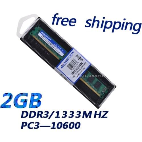 KEMBONA DDR3 RAM DDR3 2G 1333MHZ PC10600 Dimm PC Memory RAM Memoria DRAM Stick for Desktop compatible with Intel and for A-M-D