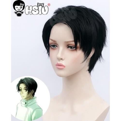 Otsukotsu Yuta cosplay Wig Anime Jujutsu Kaisen Cosplay 「HSIU 」 Black short hair Fiber synthetic wig +Free wig cap