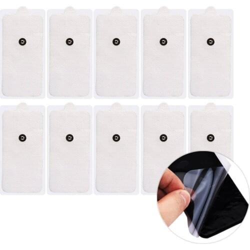 TENS Unit Pads 9X5cm Electrode Pads for EMS Muscle Stimulator Massager Self-Adhesive Replacement Stickers for Electrotherapy