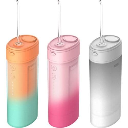 Portable Oral Irrigator USB Rechargeable Water Flosser Waterproof Teeth Cleaner Mouth Washing Machine New Dental Water Jet