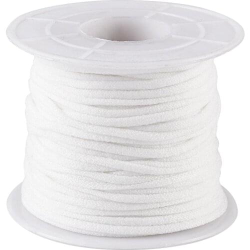 20m White Flat Nylon Elastic Band for DIY Mask Material Jewelry Making Clothing Craft Accessories