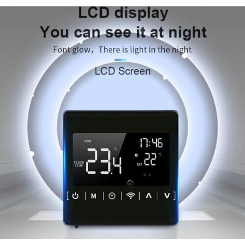 Wifi Smart Heating Water Thermostat LCD Touch Screen Water Control Electric Floor Control Gas Boiler Smart Temperature Machine