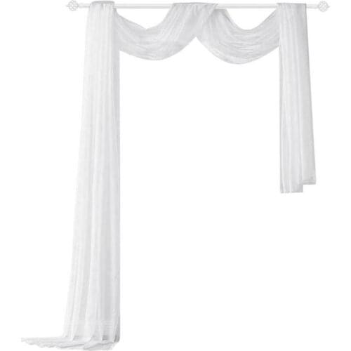 Wedding Arch Drapping Chiffon Fabric 1.5X5M Curtain Drapery Ceremony Outdoor Photography Background Decorations