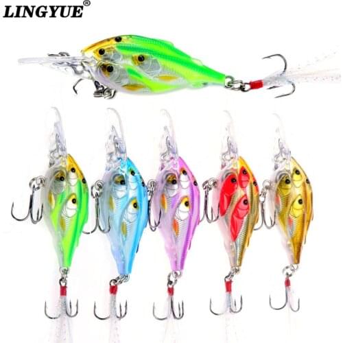 7cm/6g Fishing Lures 1pcs Hard Baits 5 Colors High Quality Crank Bait Artificial Bass Crankbaits Hard Baits Wobblers Fishing