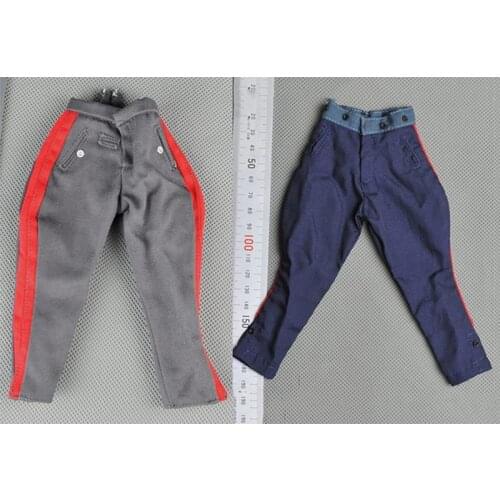 1/6 WWII Soviet Army Pants Breeches Models for 12''Figures Bodies Toys Accessories