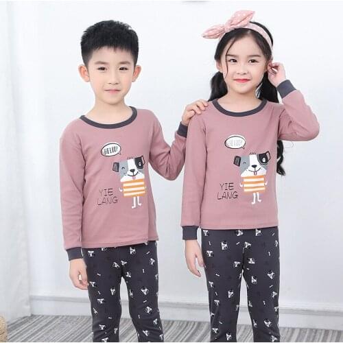 Kids Cartoon Pajamas Boys Sleepwear Children Pajamas Sets Girls Christmas Pyjamas Baby Pijamas Cotton Nightwear Kids Clothes