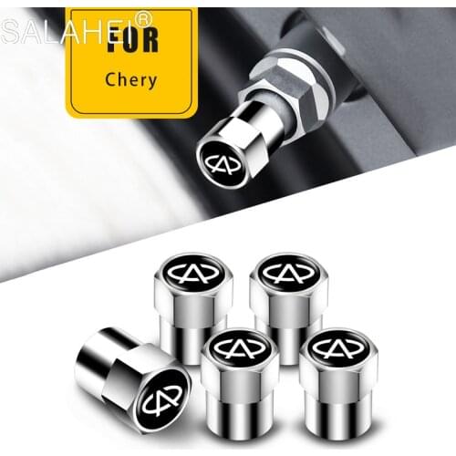 For Chery Tiggo Fulwin A1 A3 QQ E3 E5 G5 V5/EMGRAND EC7 EC7-RV EC8 5Pcs Universal Car Style Motorcycle Wheel Tires Valve Caps