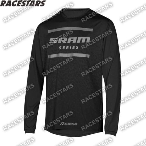 SRAM SERIES Motocross Jersey MTB Bicycle Wear Mountain Downhill Bike Long Sleeve Enduro Racing Shirts Cycling Jerseys DH Offroad