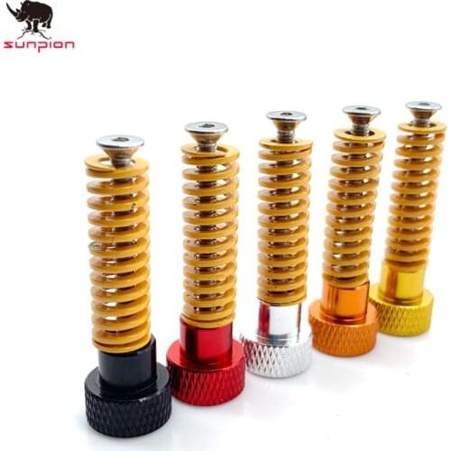 4pcs 3D printer Leveling components M3 screw Leveling spring Leveling knob suite for 3D printer Heating Bed parts