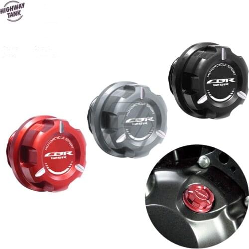 Motorcycle Engine Oil Cap Bolt Screw Filler Cover Case for Honda CBR125R 2007 UP