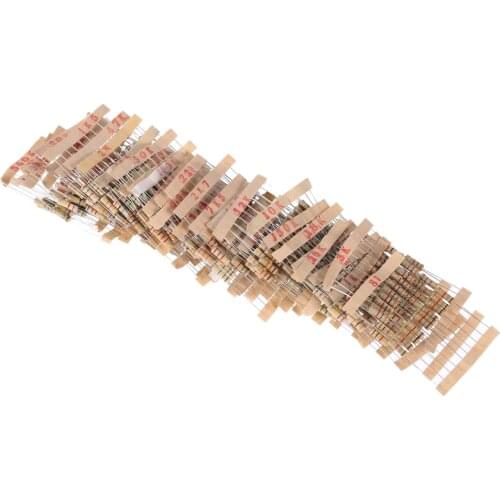 480pcs/lot 48Values Carbon Film Resistors Assortment Kit 1K ohm - 2M ohm 5% resistor set 1W electronic resistors pack