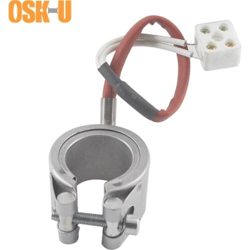 Aluminium Plate Cover Ceramic Band Heater 60mm ID 60x30/60x40/60x50mm Height Injected Mould Heater Element 300W/400W/500W