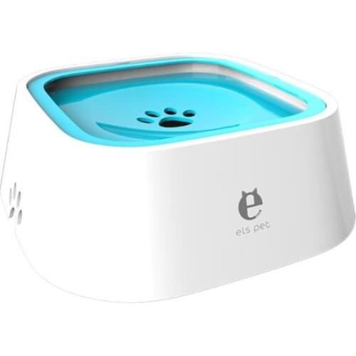 2021 New Pet Floating Bowl Splash-proof no Wet Mouth Non-slip Non-wet Beard Dog Water Dispenser Drinking Basin Feeder