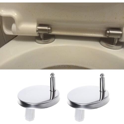 2Pcs Top Fix WC Toilet Seat Hinges Fittings Quick Release Hinge Screw Drop Shipping