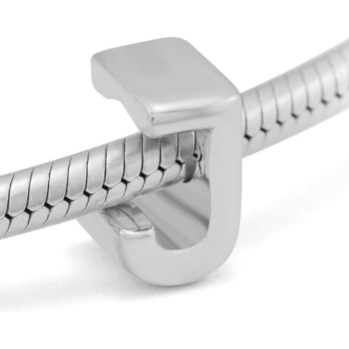 Fits for Pandora Charms Bracelets Vintage J Beads 100% 925 Sterling Silver Jewelry Free Shipping