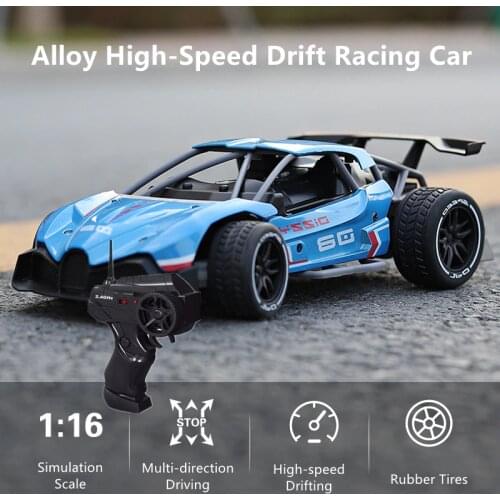 High-speed Drift Remote Control Car Alloy Shell Anti-Crash 1:16 Scale 20Mins Flight Time 80M Control Distance RC Racing Car Toy