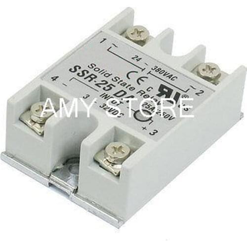 Single Phase Screw Terminals DC 3-32V Input 25 Amp Solid State Relay